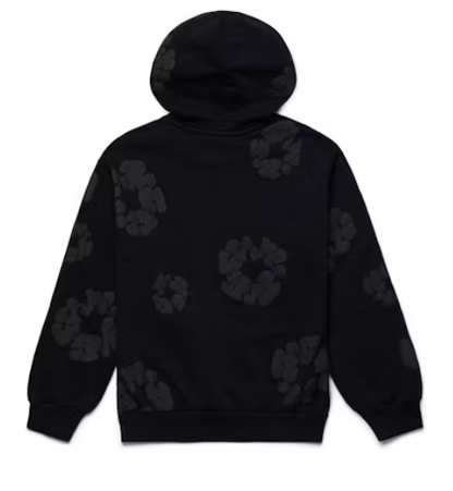 Denim Tears Cotton Wreath Hoodie Black Monochrome