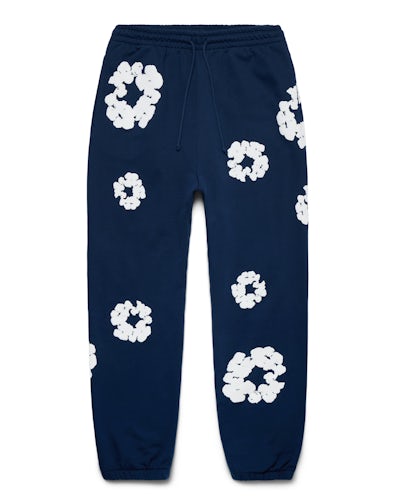 Denim Tears Cotton Wreath Sweatpants Navy